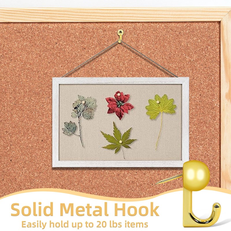 Gold Push Pins Set, 310 Pcs Decorative Thumb Tacks for