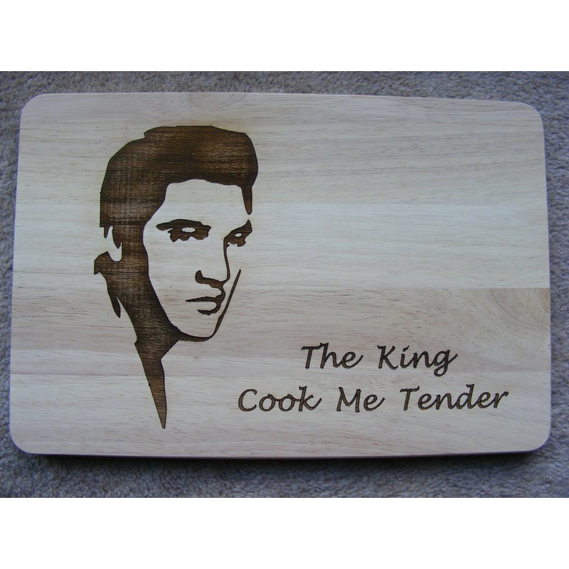 Elvis Presley Gift Idea Wooden Chopping Board Cheese Board Placemat