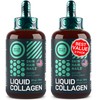 Liquid Collagen Peptides with Biotin Drops - 15,000mcg Collagen Liquid