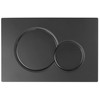 Dual-Flush Actuator Plate for Concealed Cisterns Matte Black Compatible with