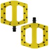 Dmr V11 Flat Mountain Bike Pedals Yellow/Black Steel Axle/Pair Lightweight