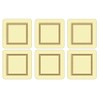 Pimpernel Classic Cream Coasters, Set of 6
