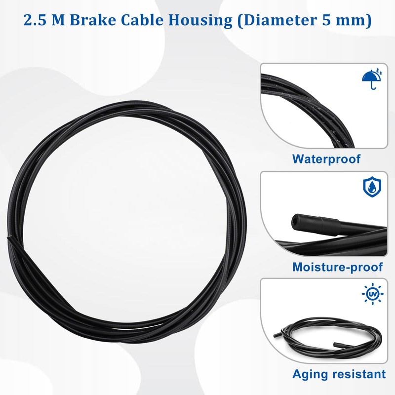 Bicycle Brake Cable Set, Universal Bowden Cable Shift Cable Kit,