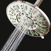 AquaDance 7-inch 6-Setting Rainfall Showerhead with Anti-Microbial Microban Protection from