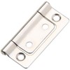 Silverline 4 Pack Non-Mortise Flush Door Hinges,Bifold Cabinet Hinges with