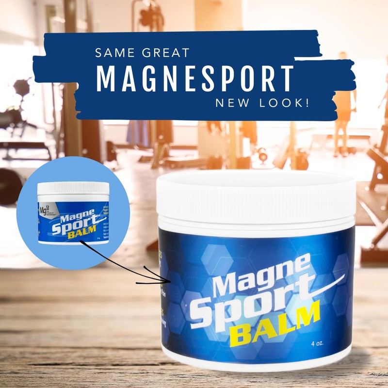 MagneSport Topical Magnesium Balm for Athletic Recovery - 8oz Jar