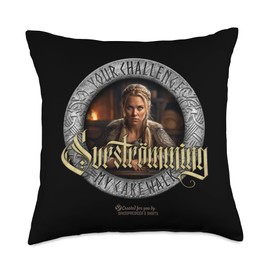 2023 Surströmming Fish In A Can Designs Challenge is a Viking's cakewalk Surströmming Throw Pillow, 18x18, Multicolor