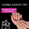 TRIXES Extra-Long Acrylic Nail Extensions - Oval, 10 Sizes -