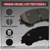 SIPAUTEC Carbon-Fiber Ceramic Brake Pads For Chevy Traverse GMC Acadia