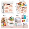 Clastyle 3 Pcs Boho Kid Storage Cube Organizer Set Rainbow