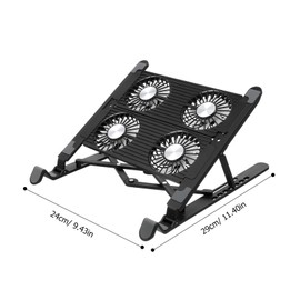 KOMBIUDA Laptop Cooling Stand with Fan Desk Laptop Stand for Quiet Operation Compatibility and Efficient Cooling Convenient