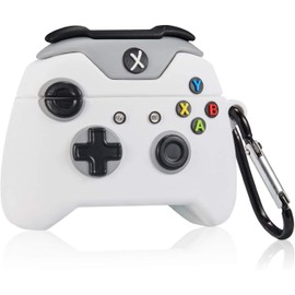 DOSNTO AirPods Pro Case X-b0x Controller, 3D, Cartoon, Silicona, Estuche Compatible para AirPods Pro (Blanco)                                         