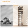 usikey 10 Tiers Narrow Shoe Rack 20-30 Pairs, Sturdy Metal