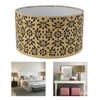 Metal Barrel Lampshade Hollow Exquisite Wrought Iron Lamp Shade with