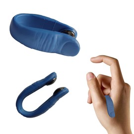 HEITIGN Pack of 2 Finger Acupressure Clip Massage Hand Clamp Slimming Clip Acupressure Conditioner for Tension Anxiety Stress (Big thumb blue)