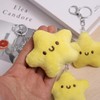 Yellow Plush Star Keychain Backpack Accessories Doll Pendant Heart Healing