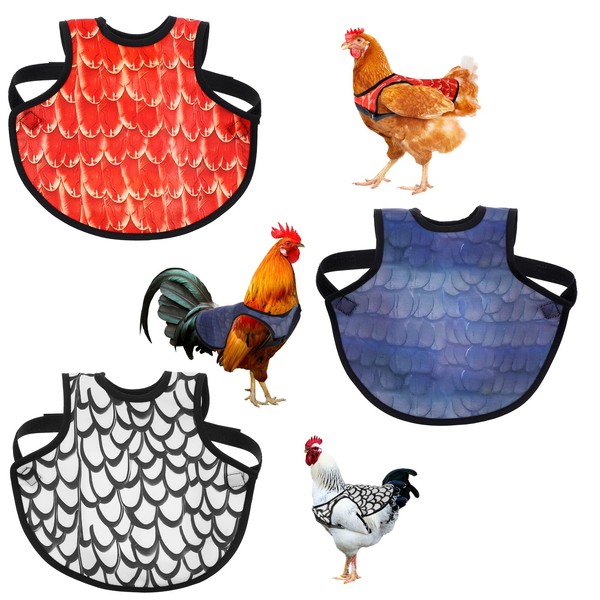6 Pack Chicken Saddles for hens, Chicken Apron Back Protector