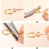 100pcs Crimp Beads for Jewelry Making - 18K Gold Crimp