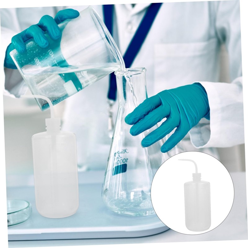 FUNOMOCYA 2Pcs Plastic Squeeze Bottles Lab Wash Bottle with Graduated