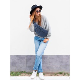 OIWAS Men's Body Bag, Shoulder Bag, Crossbody Bag, Lightweight, Unisex, blue