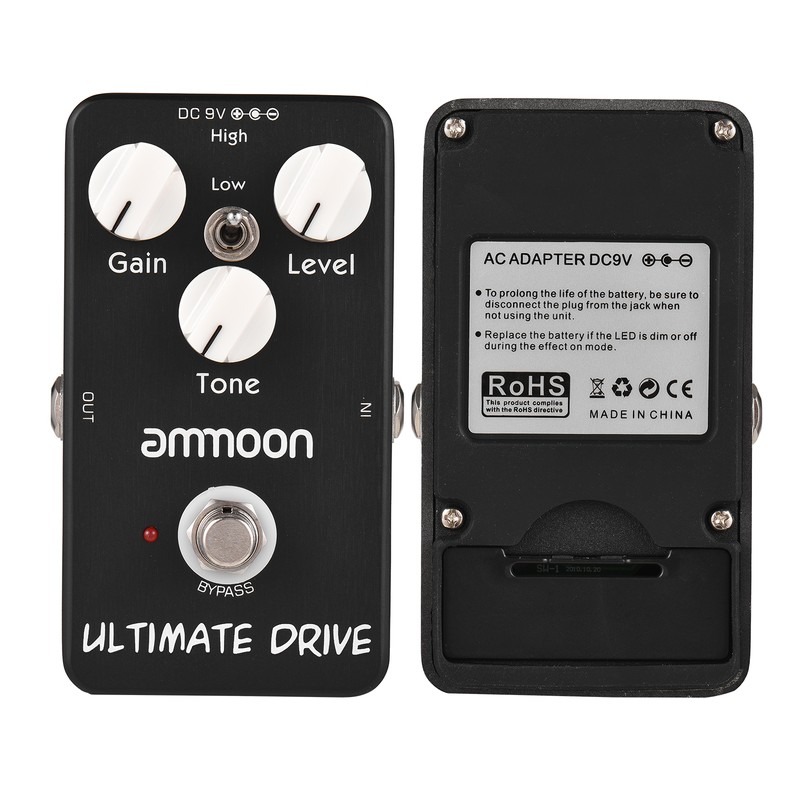 ammoon AP-02 Ultimate Drive Overdrive Guitar Effect Pedal True Bypass