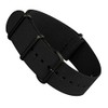 Black Infantry Military MoD NATO Nylon Fabric G10 4 Rings