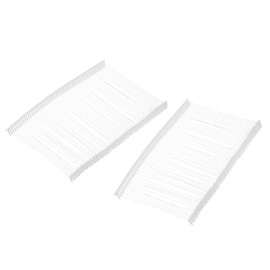 MECCANIXITY 5000Pcs Standard Tagging Gun Fasteners,2.6 Inch White Garment Tags Label Gun Plastic Refills, Fabric Tag Attachments Gun Barbs for Clothing, Retail, All Price Tags
