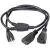 2 Way Power Splitter and 3' Extension Cord - 3