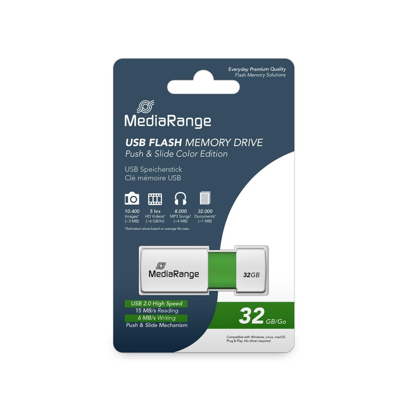 MediaRange MR971 USB Stick Blue