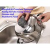 Decohomeforu Paquete de 6 esponjas grandes de acero inoxidable, estropajos