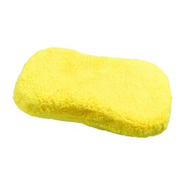 BWBWND Car Wash Sponge, Large Microfiber Applicator Pad Non-Scratch Detailing Foam, Extra Absorbent Cleaning Sponge Universal Washing Supplies for Cars Trucks Motorcycles (Yellow)