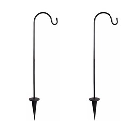 IMIKEYA Shepherds Hooks for Outdoor: 2Pack Shepherd Hooks Plant Hooks Garden Stake Hooks Plant Stand Hangers Outdoor Plant Hanger Hook for Hanging Bird Feeder Plant Solar Light Lanterns
