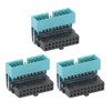 3Pcs Mainboard Power Adapter 19Pin to 90 Degree Connector DIY
