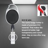 Retractable Badge Holder with ID Card Holder, Clear Vertical Badge