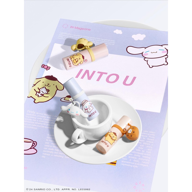 INTO U x "Cinnamorol" and "Pompompurin" Collaboration, Furry Mat Lip