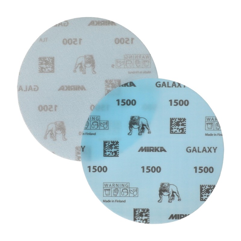 Mirka GalaxySandpaper 6 inch (150mm) - Grit 1500, 50 Discs/Pack