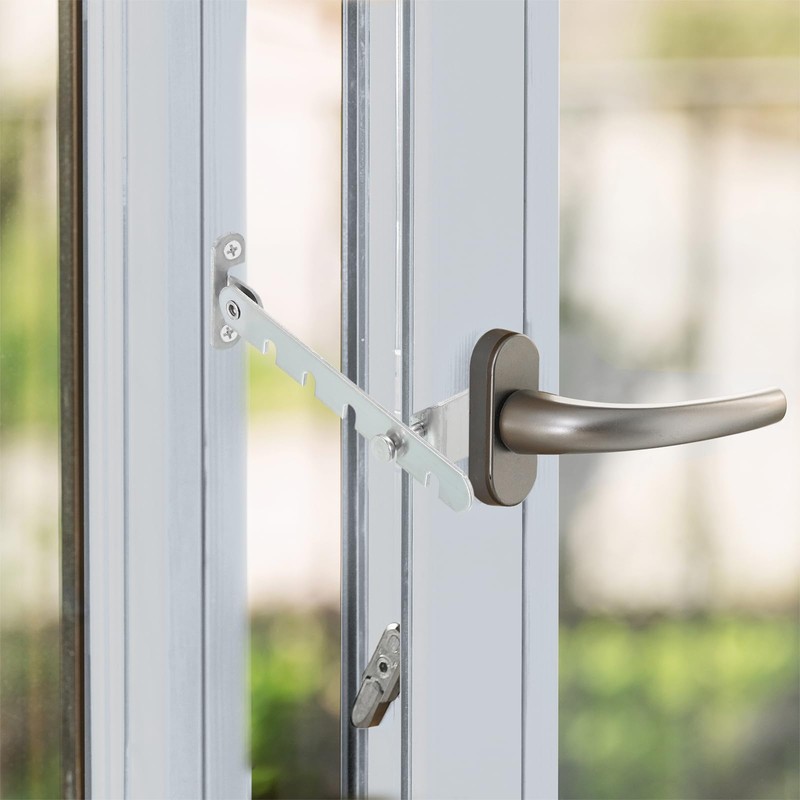 MECCANIXITY Window Restrictor Latch Window Safety Lock Stopper, Limit Stay