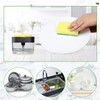 Cyrank Dish Soap Dispenser and Sponge Holder for Kitchen Sink,