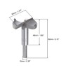 sourcing map Forstner Drill Bits 50mm, Tungsten Carbide Wood Hole