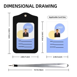 Pro-Life Pro-God Pro-Gun Pro-Trump Leather ID Badge Holder Card Badge Holders with Detachable Neck Lanyard Strap for Staff, Offices