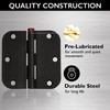 Design House Door Hinges for Interior Doors 6-Pack 3.5-inch x