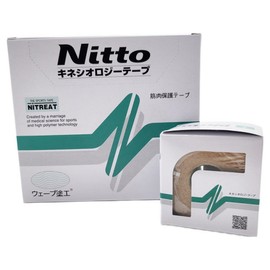 Nito Nitto Kinesiology Sports Taping NK-50 5cm x 5m 1 Box of 6 Rolls Kinesiology Muscle Tape Taping, Pack of 6, 1 Piece / 니토 키네시올로지 스포츠테이핑 NK-50 5cmX5m 1박스 6롤 키네시오로지 근육테이프 테이핑, 6개입, 1개