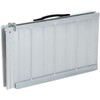 HOMCOM Textured Aluminum Folding Wheelchair Ramp, 2' Portable Threshold Ramp,
