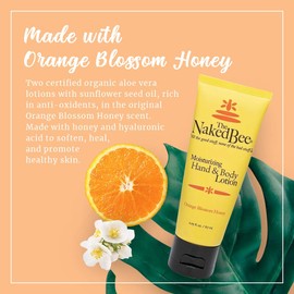 The Naked Bee Orange Blossom Honey Hand and Body Lotion, 2.25 Oz - 2 Pack