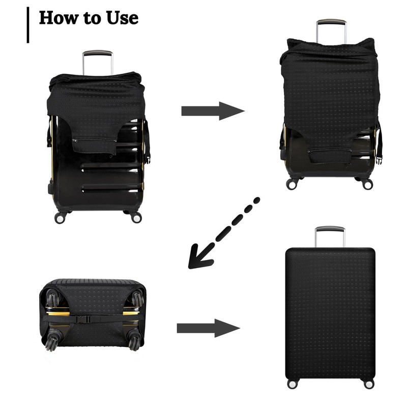 Luggage Cover Protector Suitcase Protective Cover Trolley Luggage Case for