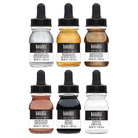 Liquitex Professional tinta acrílica. Metalics Set, varios colores, juego de 6