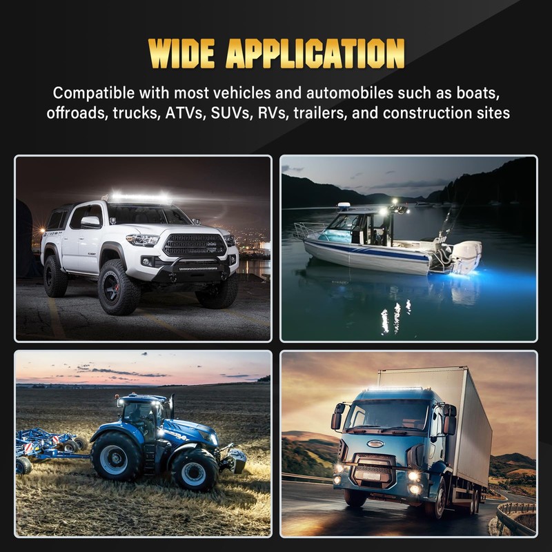 Willpower 37 Inch 180W Single Row Led Light Bar Flood