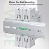 DIN Rail Voltmeter, DC 11V-310V DC Voltage Meter, Digital Display,