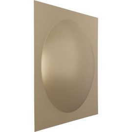Ekena Millwork 19 5/8"W x 19 5/8"H Sloane EnduraWall Decorative 3D Wall Panel, Metallic Champagne Mist (Covers 2.67 Sq. Ft.