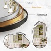 Dorlicecass Irregular Wall Mirror - Wall Mirrors Decorative 20"x36" Black